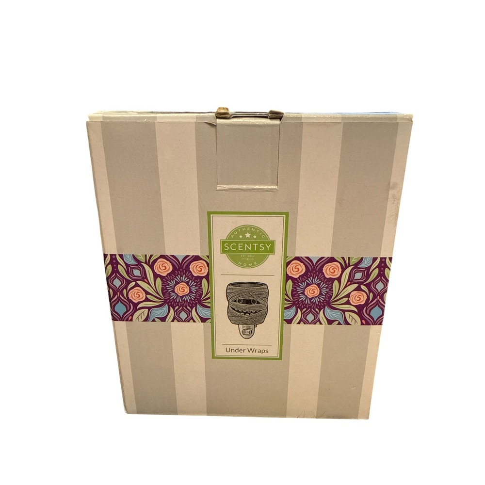 Scentsy Under Wraps Mini Warmer Unisex OS White Halloween Mummy Plug-In